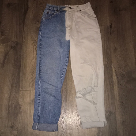 Custom Vintage white label Levi’s high waist jeans - Picture 4 of 8